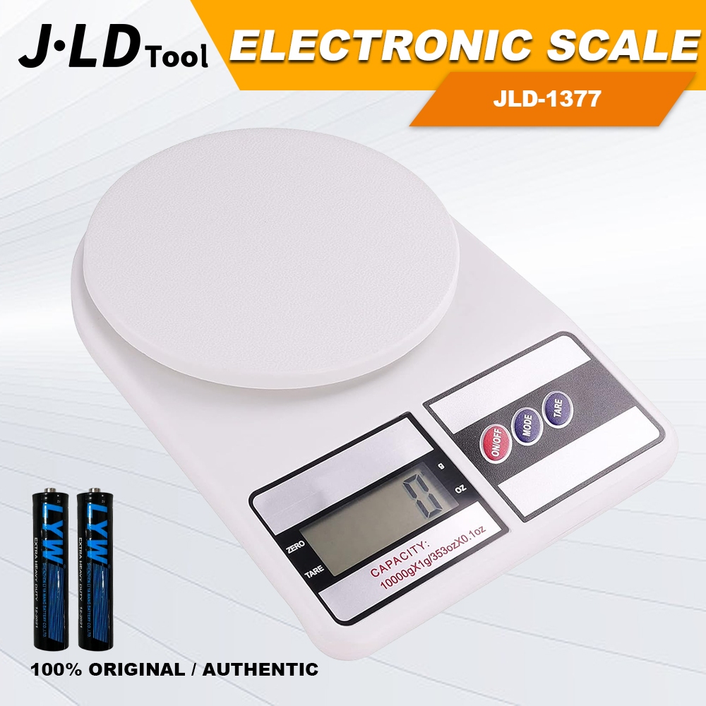 JLD Portable Food Scale SF400 Kitchen Scale WHITE Digital Weighing