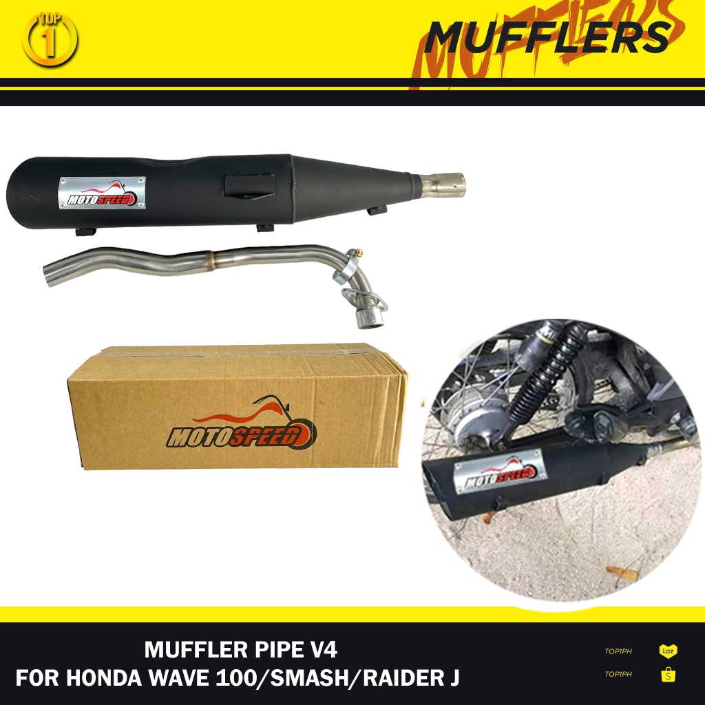 1 Set MotoSpeed Muffler Pipe for Wave 100 / SYM/Raider J Motorcycle