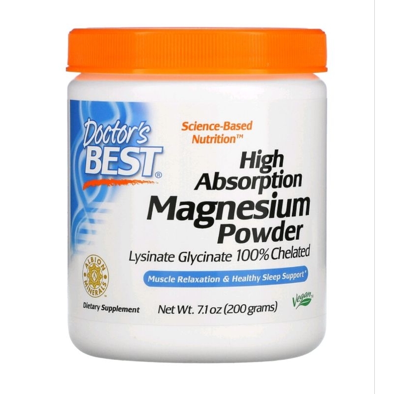 Doctor's Best, High Absorption Magnesium Powder, 7.1 oz (200 g ...