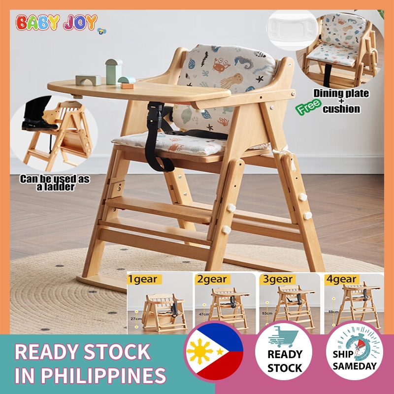 Baby joy wooden high 2024 chair