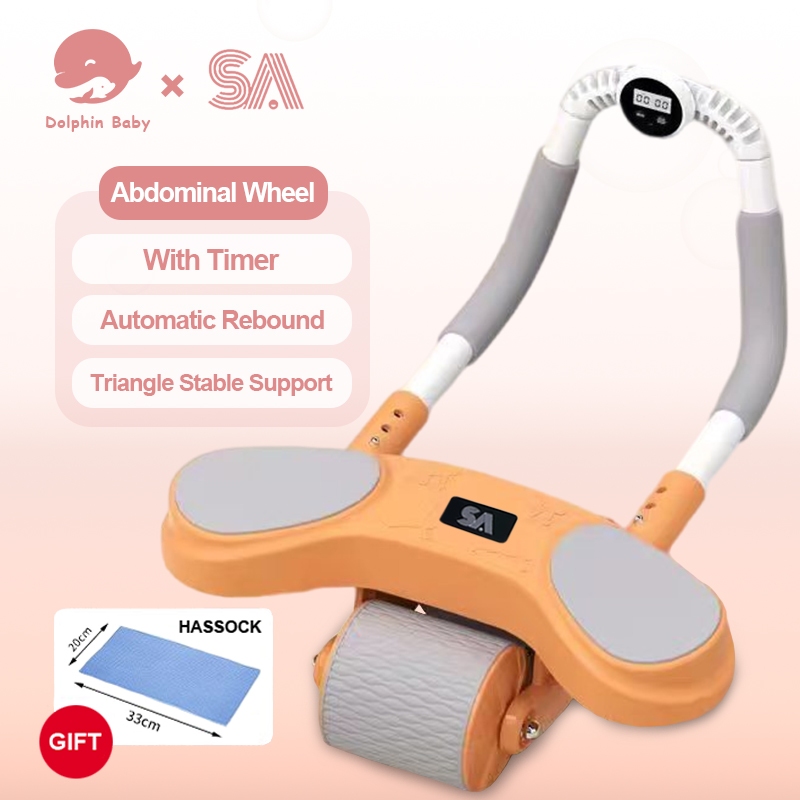Dolphin Beginner Abdominal Health Wheel With Timer Support Rebound