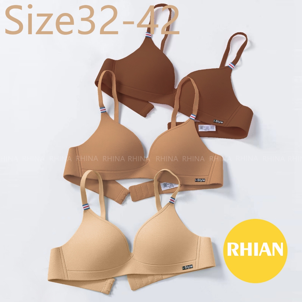 New Ladies Non-Wire T-Shirt Bra – Black Balcony Plain Bra 30C To 40C