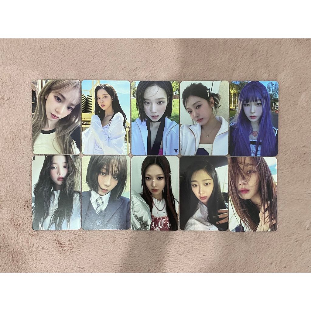 Aespa My World Photocards Pcs Zine And Intro Ver Karina Giselle