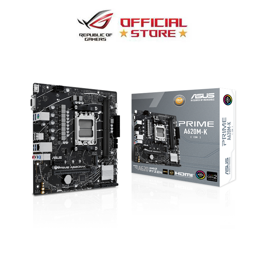 Asus Prime A620M-K-CSM AMD AM5 Socket A620 Chipset Micro-ATX ...