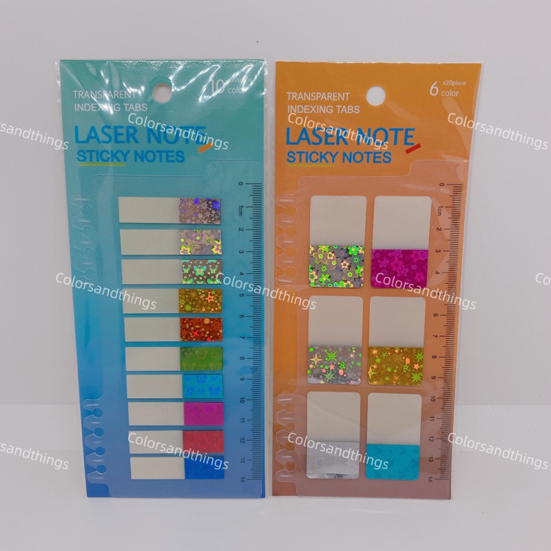 Transparent Indexing Tabs Laser Note Sticky Notes Shopee Philippines