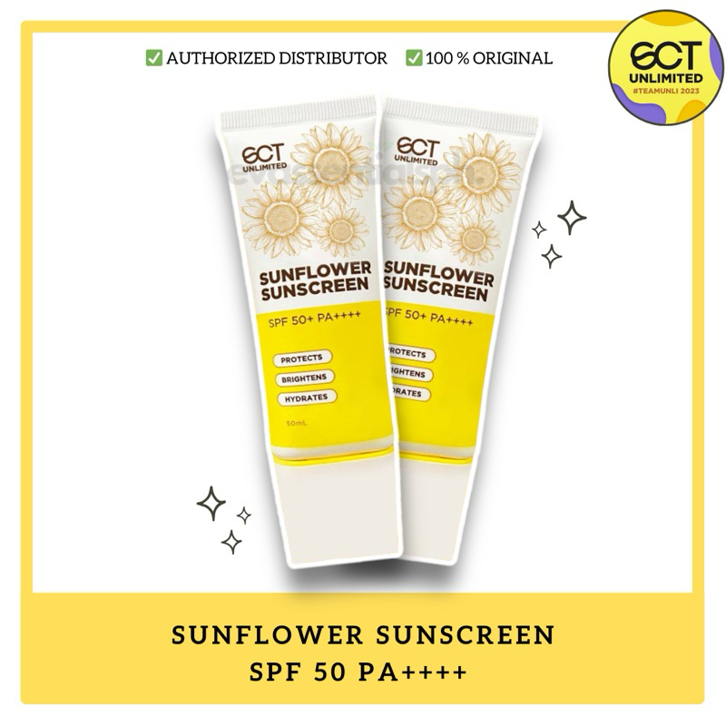 Evassentialsph | SCT UNLIMITED Sunflower Sunscreen SPF50 PA++++ | 50 mL ...