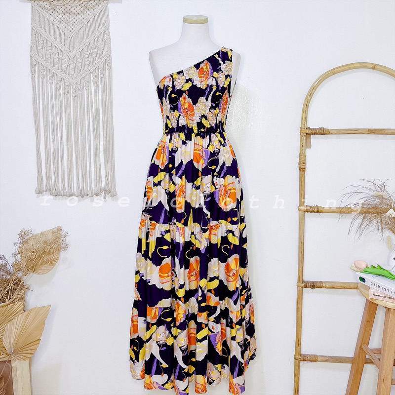 alora one shoulder dress