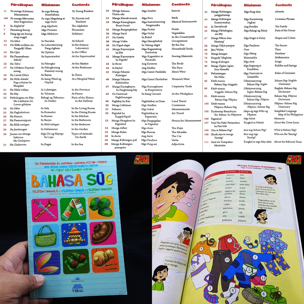 AUTHENTIC BAHASA SUG Filipino-Ingles: Ang Aking Unang Diksyonaryo-Katon ...