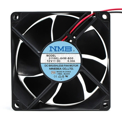 Ventola Di Raffreddamento 80x25mm Compatibile NMB-MAT 3110RL-04W-S19 - DC12V 0.1A A 3 Fili - Per Proiettori E Apparecchiature Elettroniche