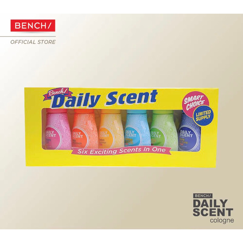 BENCH/ DAILY SCENT 6in1 Trial Pack Cologne 25 ML Shopee Philippines