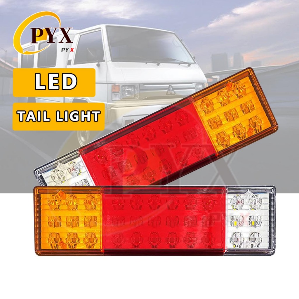 1Pair LED L300 Truck Tail Light Brake Light Turn Rear Tail Trailer
