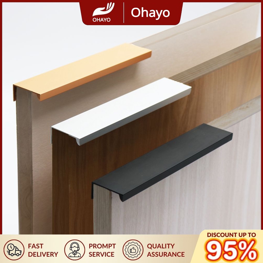 Black Hidden Handles Stainless steel Hidden Finger Pull Handles