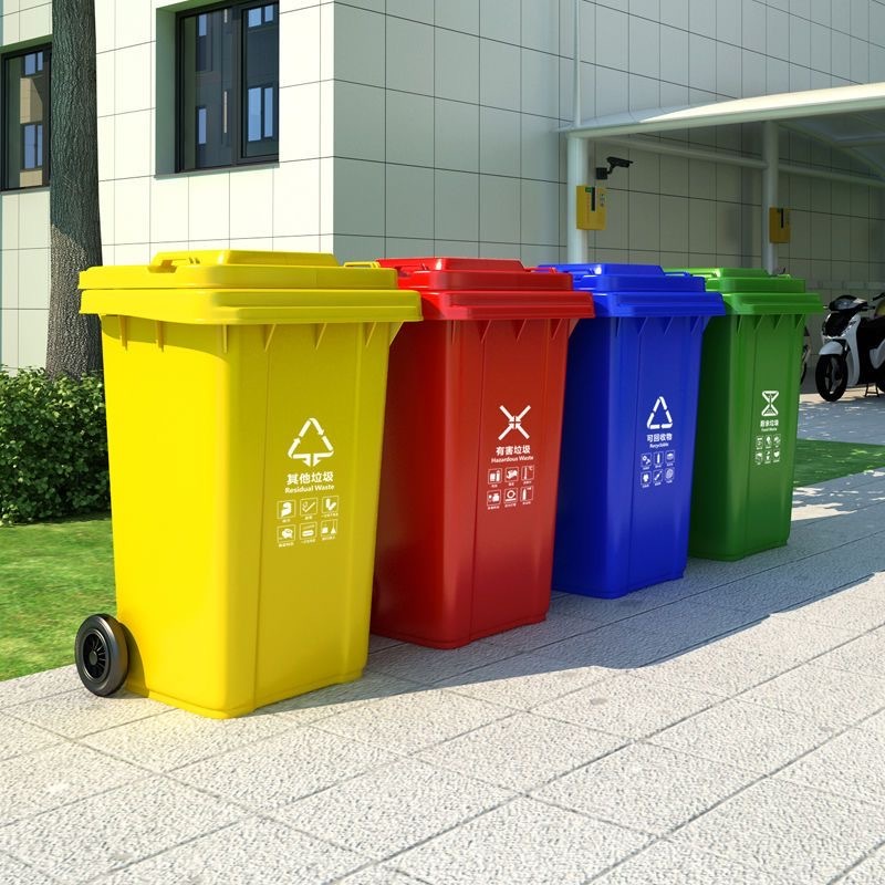 Big Trash Can With Cover Outdoor, Medical Trash Can, Household Kitchen