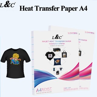 100PCS Dark Fabric Iron on Transfer Paper A4 Dark Shirt Transfer Paper for  Dark Cotton Fabric Sublimation Printing - China Paper, Sublimation