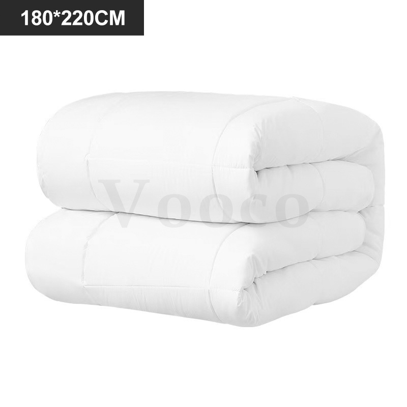 Vooco 100 Cotton Thick White Comforter/Duvet Filler Hotel Quality Home