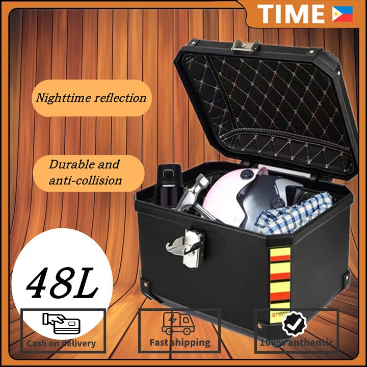 Motorcycle Compartment Box Rear Luggage Container Top Tail Trunk 48 ...