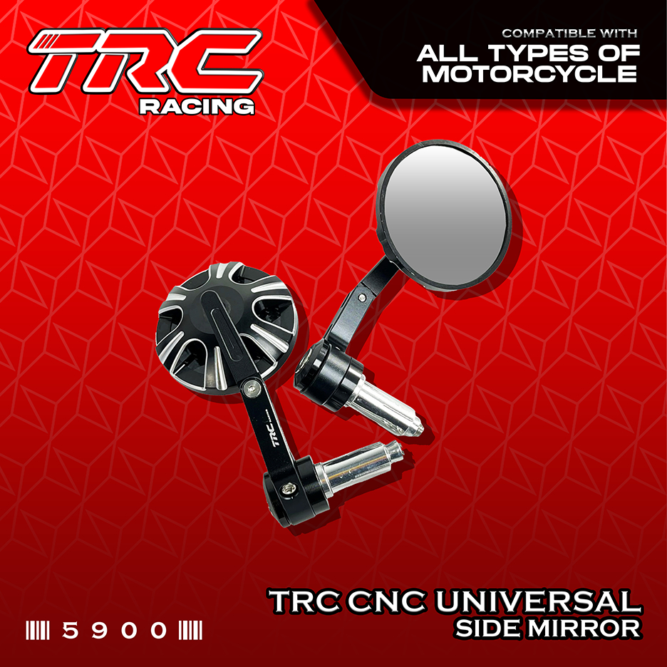 TRC Racing ALL CNC Bar End Side Mirror Carbon Legit LTO Approved 5900 ...