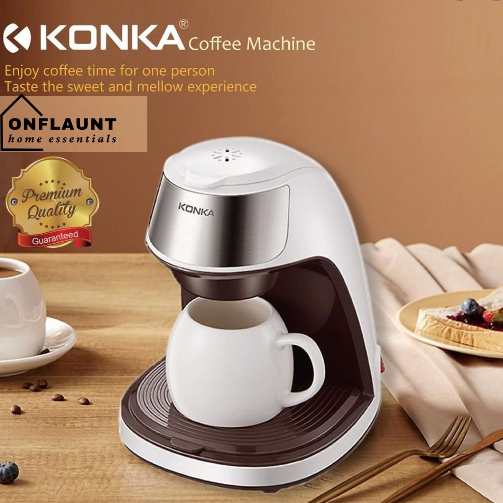 OnFlaunt Coffee Maker Small Portable Tea Coffee Machine Mini Espresso Machine with Cup Shopee