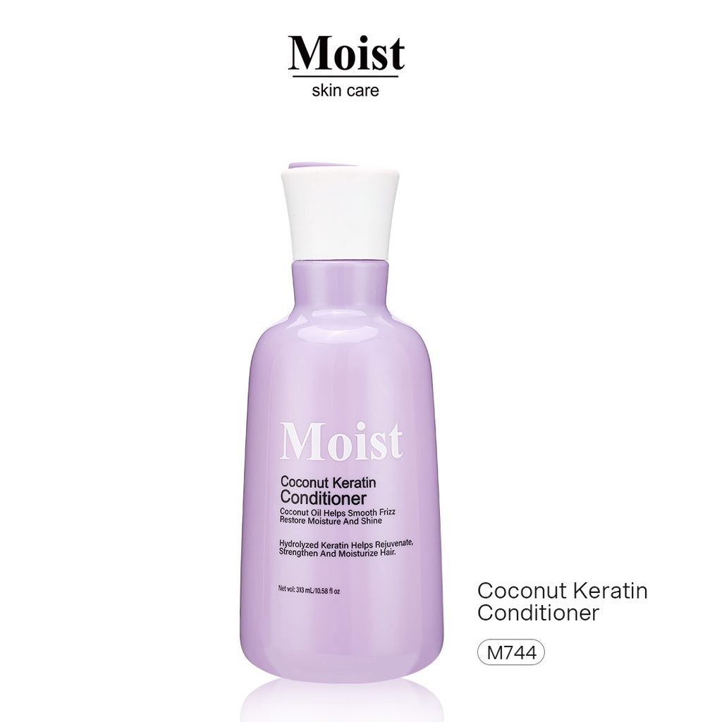 moist coconut keratin conditioner hydrolyzed keratin rejuvenate strengthen and moisturize