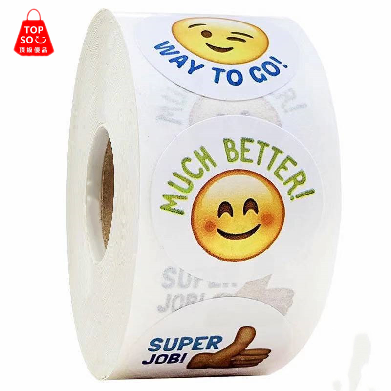 TOPSO.PH 500pcs/roll High quality 8 different styles emoji sticker ...