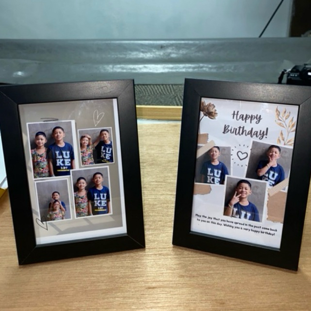Black Solid Wood Frame for 2R, 3R, 4R with stand | Shopee Philippines
