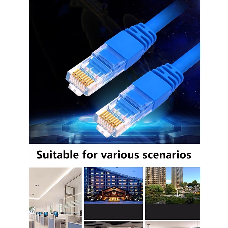 Cat6 Lan Cable 1.5M/3M/5M/10M/15M/20M Cat6E UTP Lan Cable Patch Cord ...
