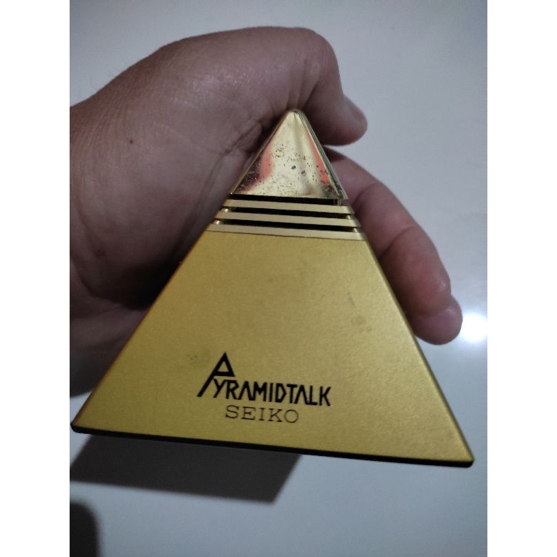 ORIG MADE IN JAPAN VINTAGE PYRAMID TALKING CLOCK | Shopee Philippines