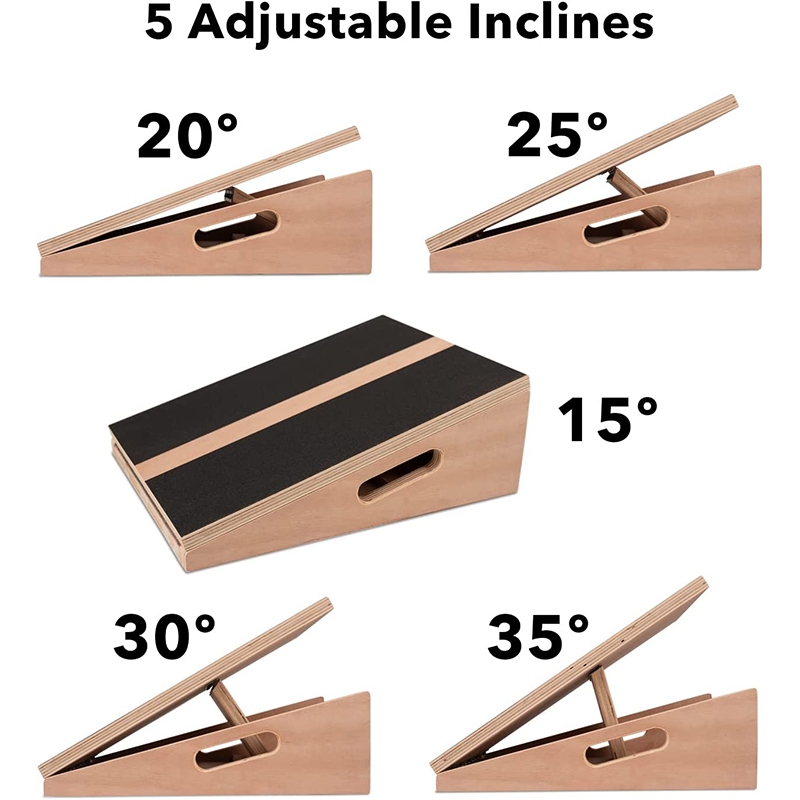 VO Adjustable Wooden Slant Board Step Board recover from plantar ...