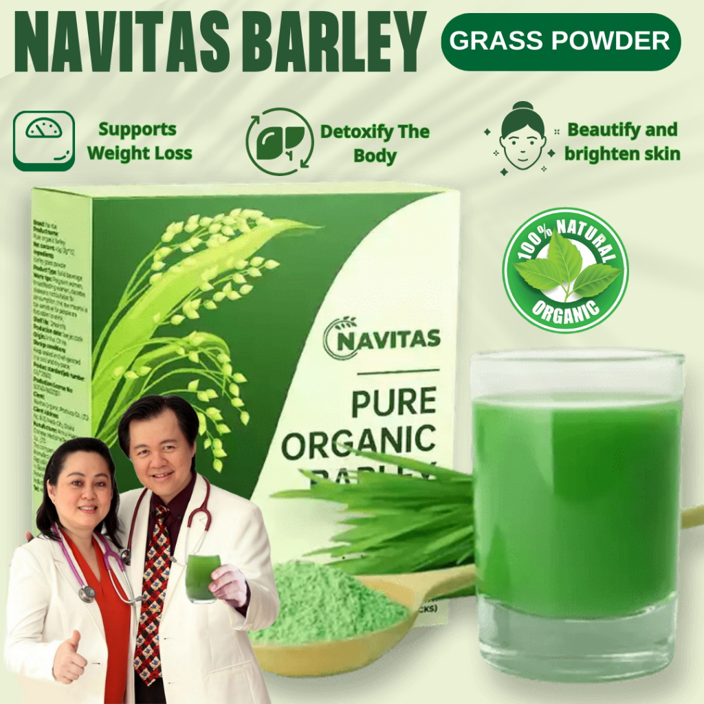 Navitas barley grass powder original 100 pure organic barley detox drink support weight los