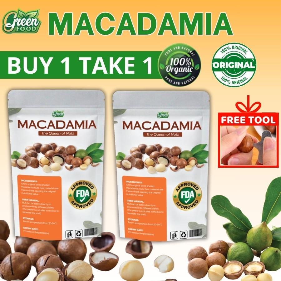 Macadamia Nuts Ready For Eat, Macadamia Nuts Roasted 100 Organic Rich