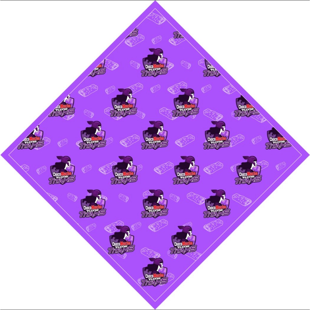 Choco Mucho Flying Titans Chocolate Print Bandana | Shopee Philippines