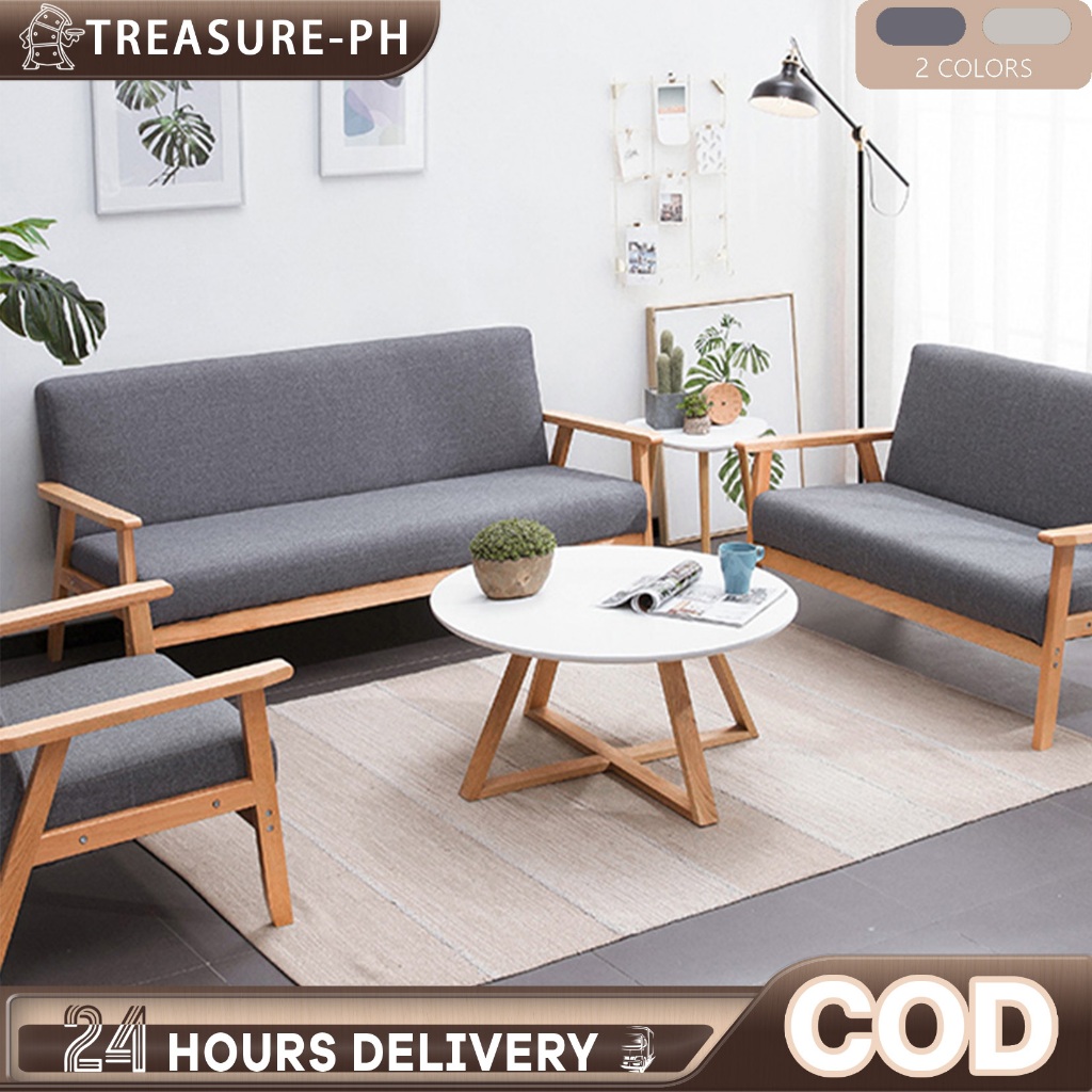 Sofa Chair 65/115/140CM 13 Seaters Solid Wood Soft Nordic Sofa Bed