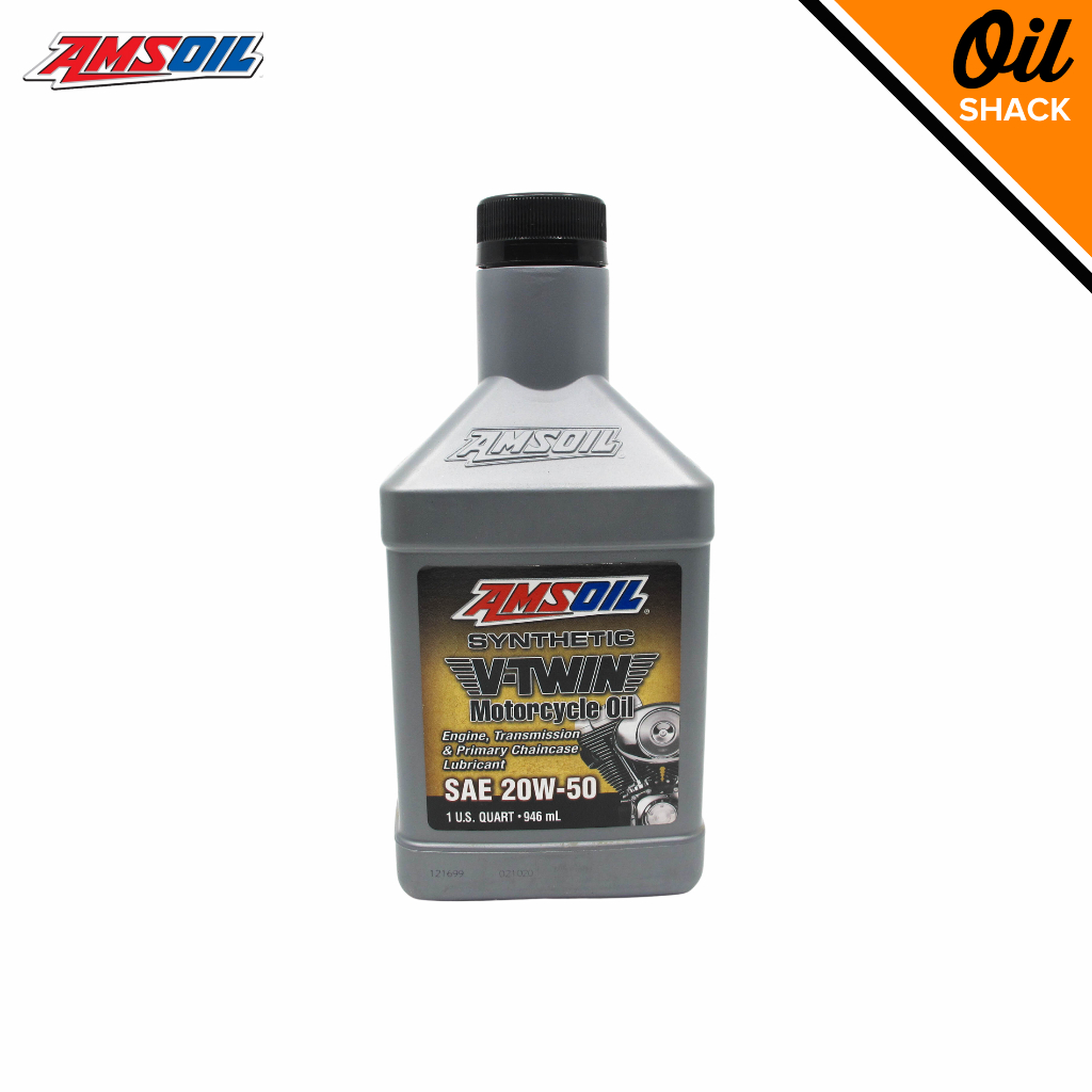 AMSOIL 20W50 V-TWIN ENGINE OIL FULLY SYNTHETIC (1 QUART) | Shopee ...