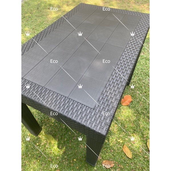 30x48 Hawaii Rattan Table for Outdoor and Dining 6seater | Shopee ...