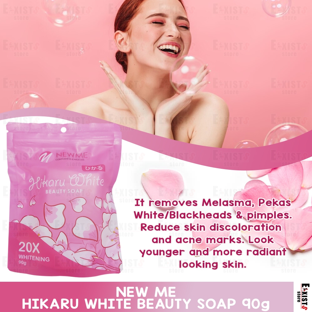 NewMe Hikaru White Beauty Soap 20x Whitening 90grms Suitable for Acne ...