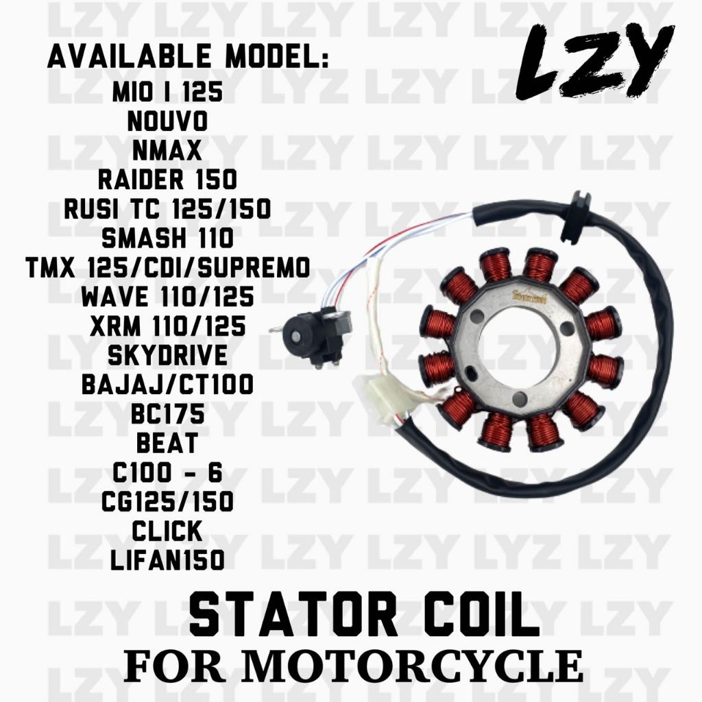 LZY Stator Coil Motorcycle MIO NMAX BEAT SKYDRIVE SMASH RAIDER RUSI TMX