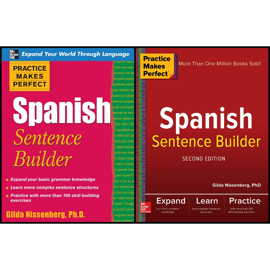 Spanish Sentence Builder (Practice Makes Perfect) | Coilbind | Shopee ...