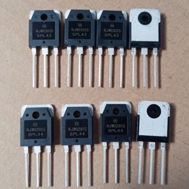 5 Pezzi NJW0281G – Transistor NPN TO-3P 250V 15A | BJT Per Audio Potenza