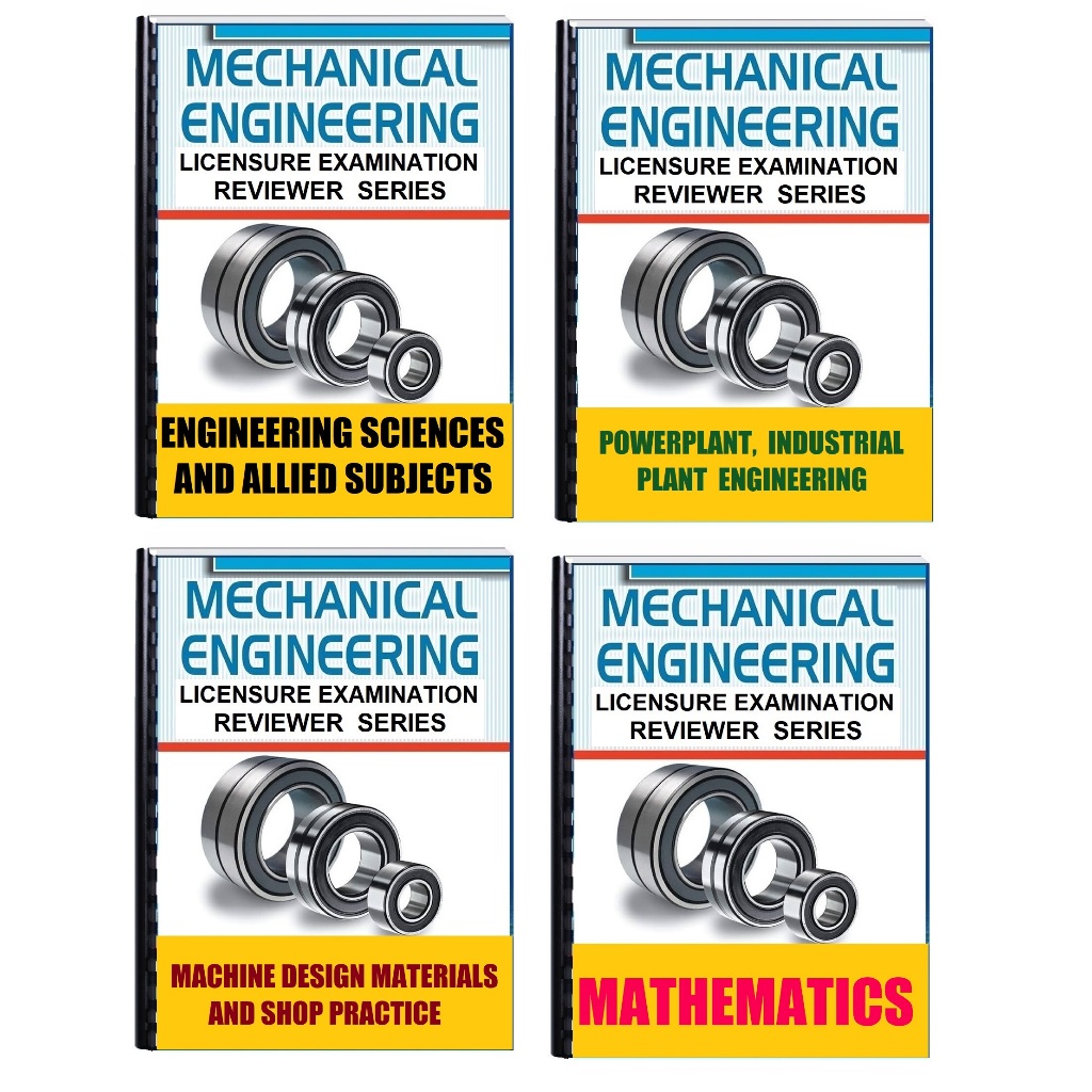 Mechanical Engineering Board Exam Complete Reviewer (All Subject Areas) Shopee Philippines