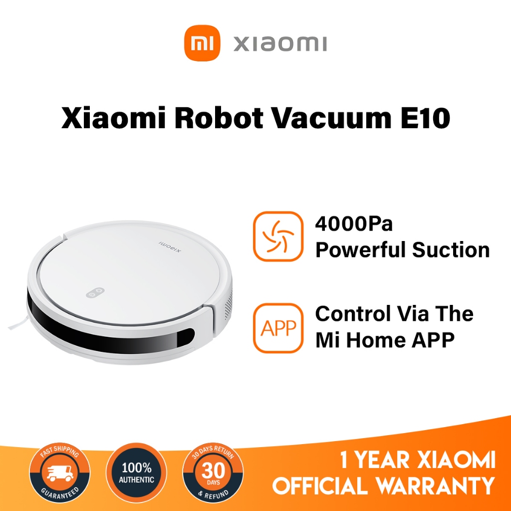 Xiaomi Robot Vacuum E10 4000 Pa Powerful Suction Multiple Sensors