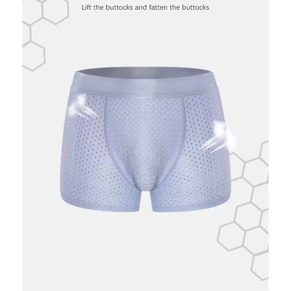 Men Boxer Underwear Pad Padded Boxer Shorts Butt Lifter Padding Boxers