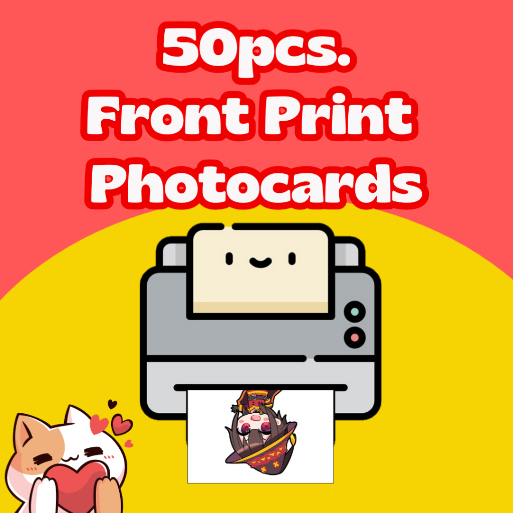 50pcs. CosCards/ Photocards Printing Service (FRONT PRINT ONLY