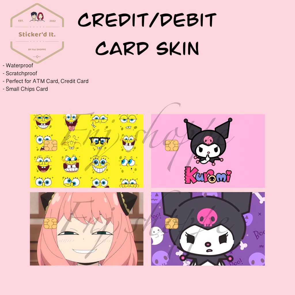 Card Skin Stickers for ATM Cards, Debit/Credit Cards (Waterproof ...