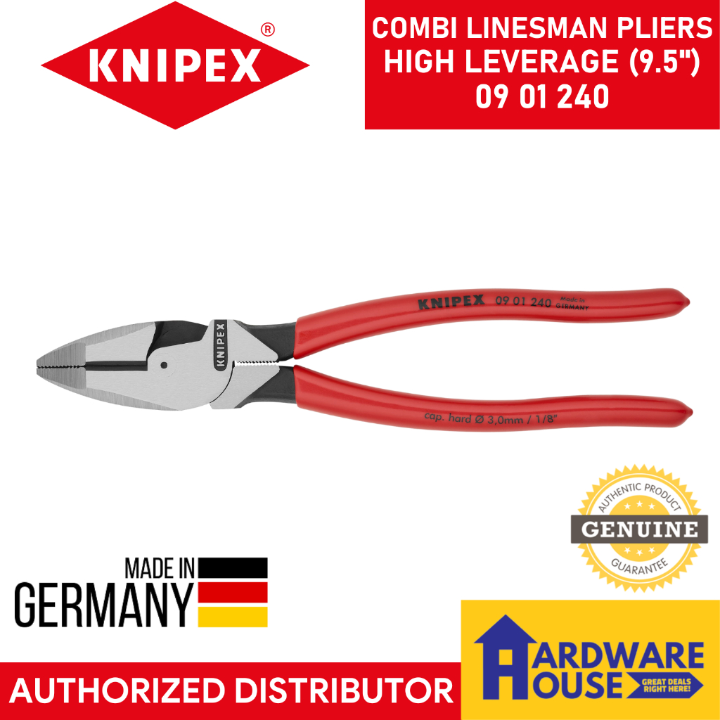 ORIGINAL KNIPEX Ultra Leverage Combi Pliers Linesman Klein Type