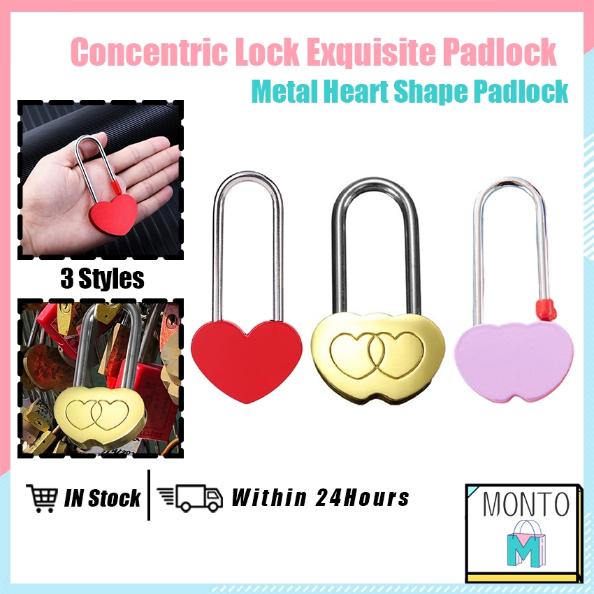 2 set Lucchetto a forma di cuore con lucchetto e metallo scheletrato per contenitore di gioielli da libro diario bagaglio (Silver