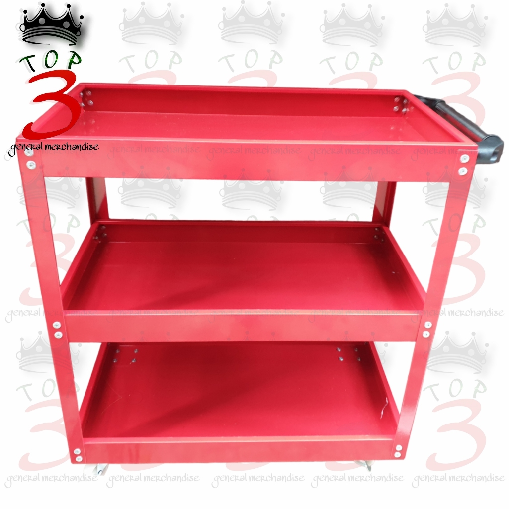 3 Leyer Tool Cart Multifunctional Vehicle Repair Tool Trolley Heavy