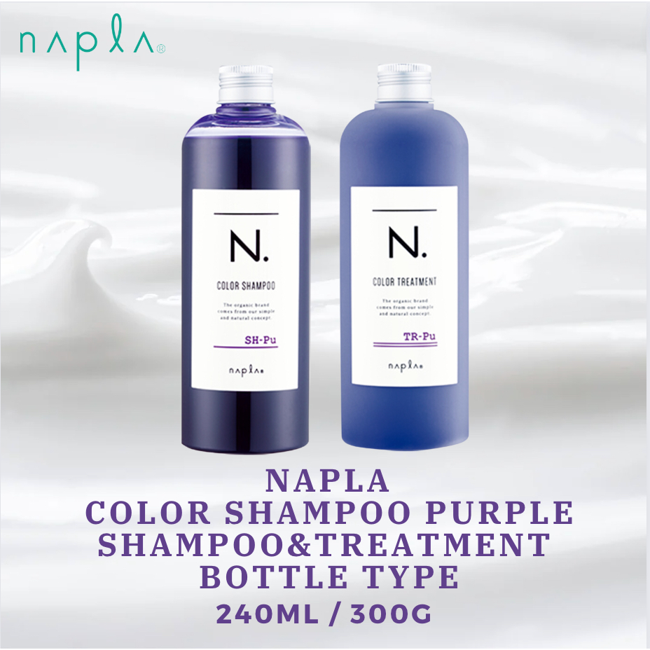 [napla] 【Bottle】Color shampoo purple Shampoo 240ml Treatment 300g ...