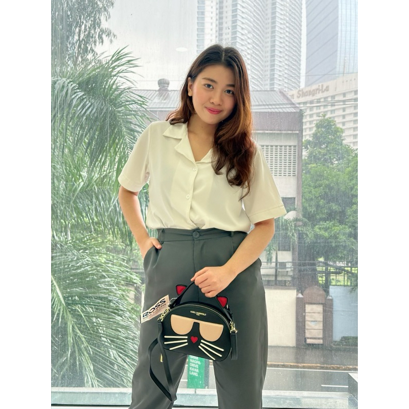 Karl Lagerfeld Kitty Cat Sling Bag Shopee Philippines