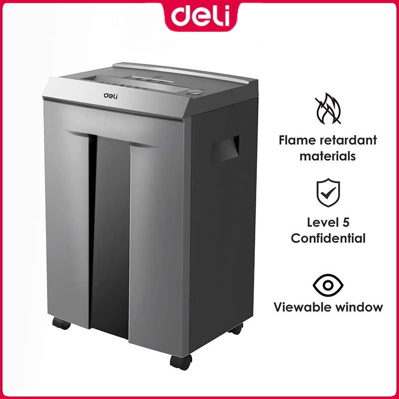 Deli ET096 Paper Shredder Heavy Duty Automatic Machine Office Supplies