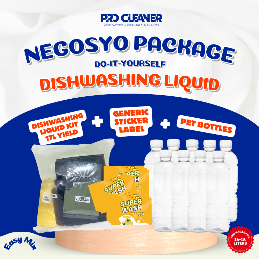 ProCleaner l Negosyo Package Dishwashing Liquid Kit for Household